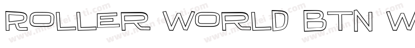Roller World BTN Wide Bold Out字体转换